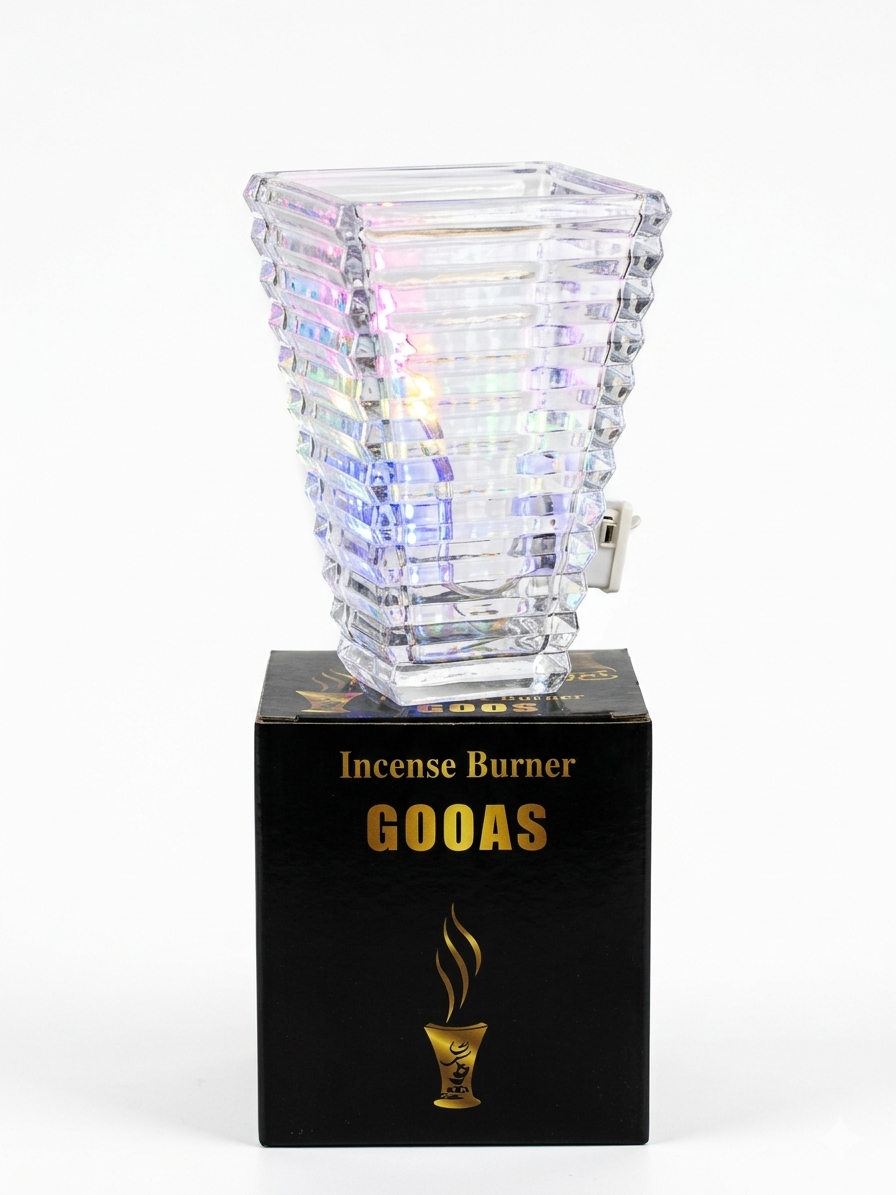 GOOAS Crystal Glass Bakhoor Burner