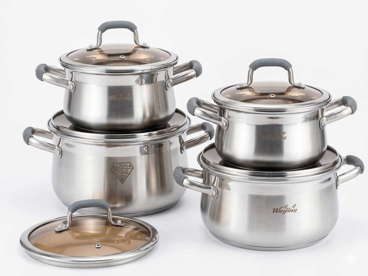 4-piece Weijing Stainless Steel Cookware Set