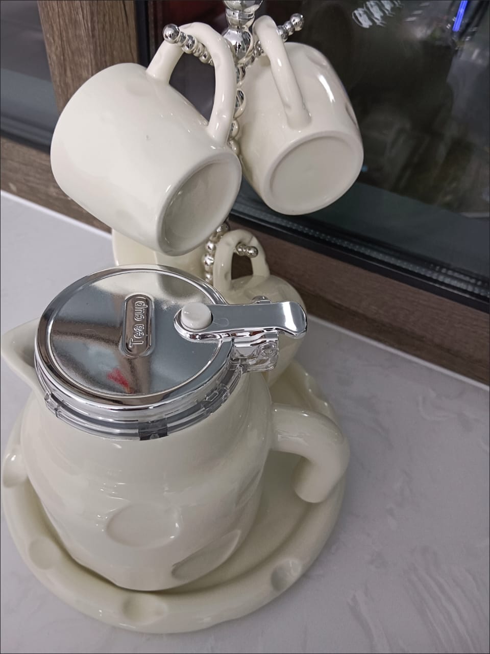 SIX PIECE TEA SET