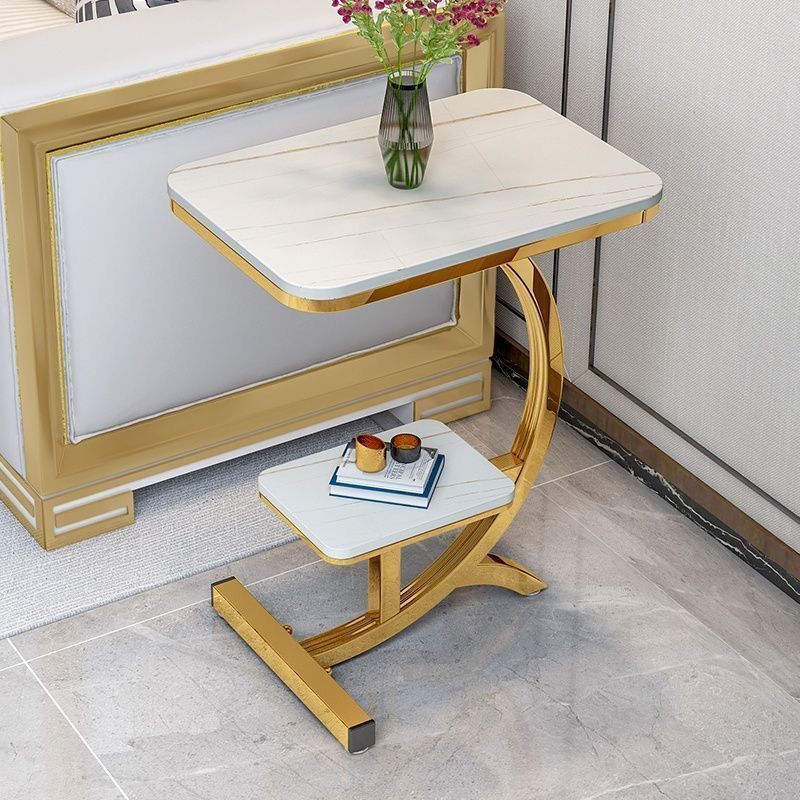 Elegant living room sofa side table