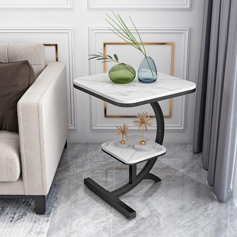 Elegant living room sofa side table